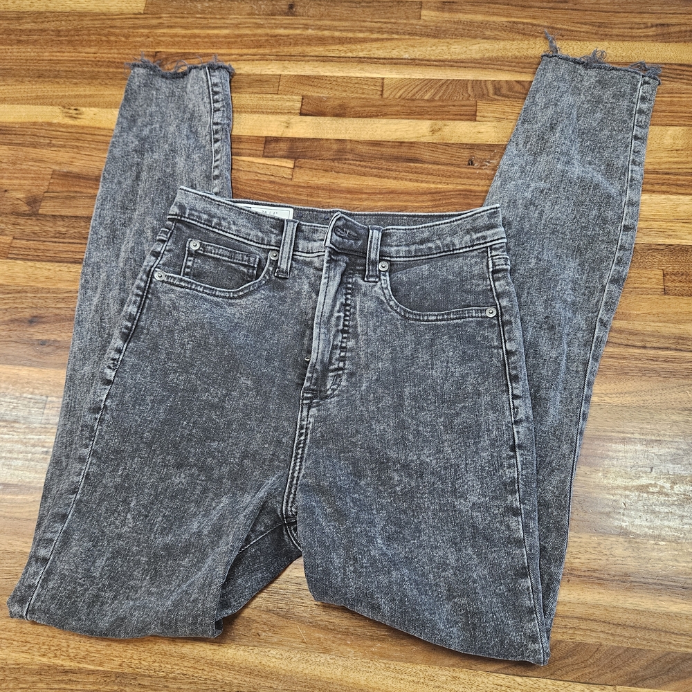GAP Black Acid Wash Ankle Jeans